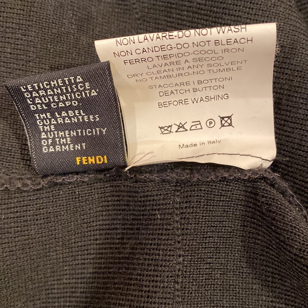 FENDI fabulous wool dress with unique design, size S - Picture 14 of 16